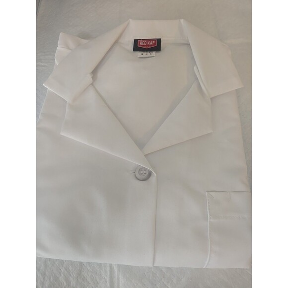 Red Kap Full Length Lab Coat Size Large Reg Unisex EUC - Picture 1 of 5